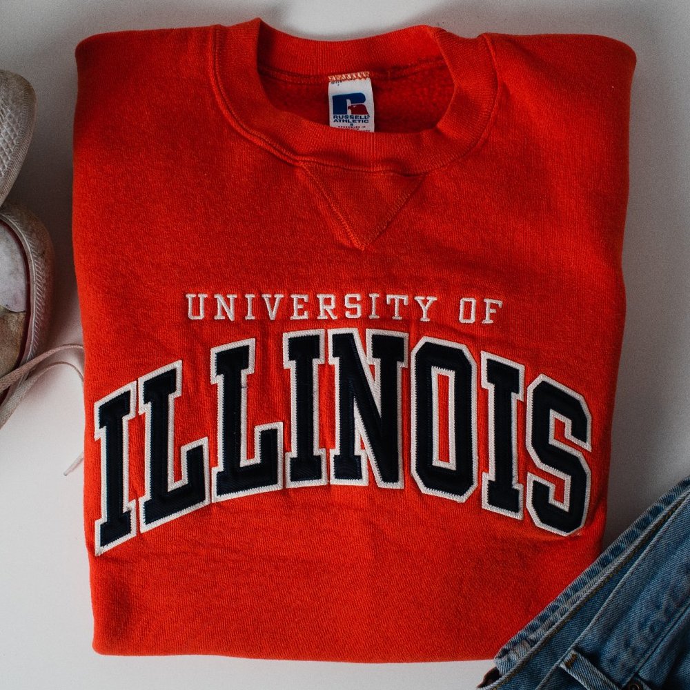 Embroidered Illinois Crewneck
